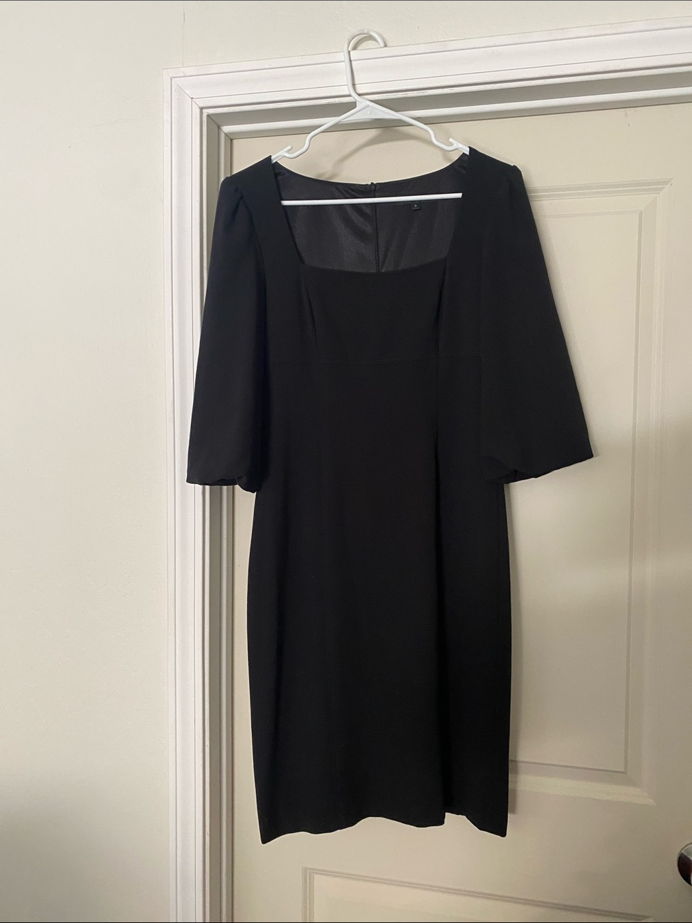 David Meister Classic Black Square-Neck Women's Dress size 6